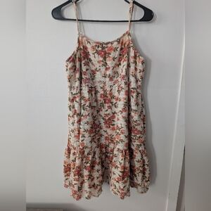 American‎ Eagle Floral Cotton Sundress  With Embroidery